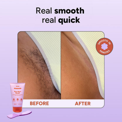 Bye Bye Bush by OYO – Hair Removal Cream for Women Private Area, Bikini Line, Inner Thighs & Armpits, Sensitive Skin Formula, 65% Naturally Derived, Fast Acting Aloe Cucumber – 5 fl oz